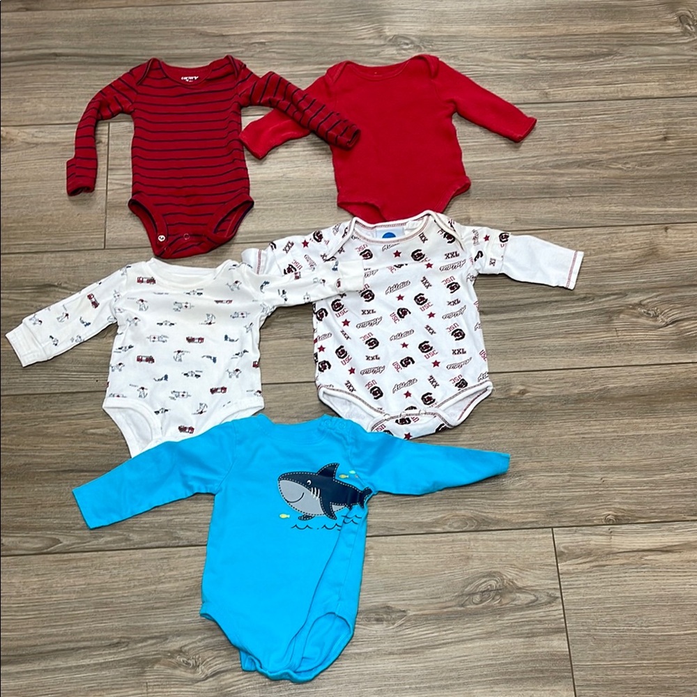 Carter's Red, White, and Blue Bodysuit Set